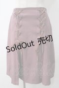 axes femme POETIQUE / レースアップデザインスカート M ピンク Y-25-05-14-148-AX-SK-SZ-ZT166