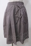 axes femme POETIQUE / ストライプリボンスカート M ワイン Y-25-05-14-149-AX-SK-SZ-ZY