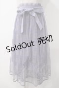axes femme POETIQUE / シアーチェック×レーススカート M ラベンダー Y-25-05-14-150-AX-SK-SZ-ZY