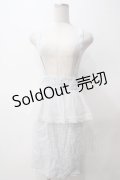 Ank Rouge / サス付きギンガムチェックペプラムレーススカート M サックス Y-25-05-14-158-CA-SK-SZ-ZY