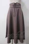 F&A / フロントレースアップフレアースカート F D/PURPLE Y-25-05-14-159-LO-SK-SZ-ZY