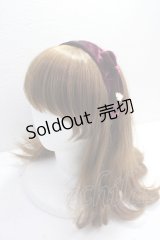 axes femme / ベロアリボンカチューシャ  ワイン Y-25-05-14-016-AX-AC-SZ-ZT208-F001
