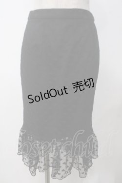 画像1: Honey Cinnamon / ハートチュールマーメイドスカート F 黒 Y-25-05-14-169-LO-SK-SZ-ZY