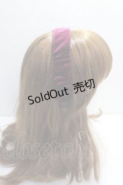 画像3: axes femme / ベロアリボンカチューシャ  ワイン Y-25-05-14-016-AX-AC-SZ-ZT208-F001