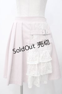 Ank Rouge / サイドバックルレーススカート M ピンク Y-25-05-14-179-CA-SK-SZ-ZY