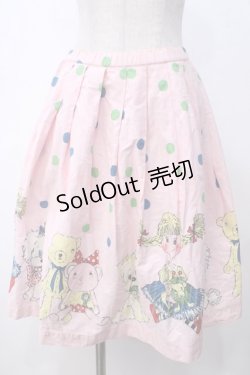 画像1: Emily Temple cute / カラフルTOYプリントスカート  ピンク Y-25-05-14-180-ET-SK-SZ-ZY