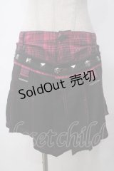 ALGONQUINS / フラップ付きチェックパンツ  ピンク Y-25-05-14-183-AL-PA-SZ-ZY