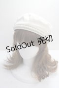 axes femme POETIQUE / パールデザインベレー帽  生成り Y-25-05-14-017-AX-SK-SZ-ZY