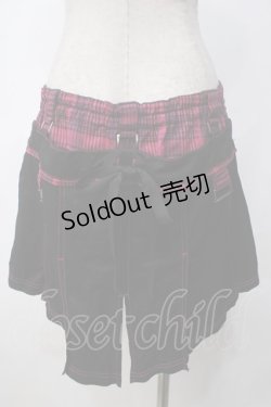 画像2: ALGONQUINS / フラップ付きチェックパンツ  ピンク Y-25-05-14-183-AL-PA-SZ-ZY
