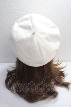 画像3: axes femme POETIQUE / パールデザインベレー帽  生成り Y-25-05-14-017-AX-SK-SZ-ZY