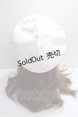 画像3: axes femme POETIQUE / パールデザインベレー帽  生成り Y-25-05-14-017-AX-SK-SZ-ZY