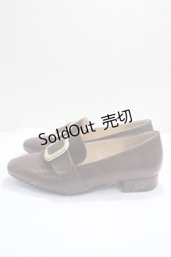 画像2: an another angelus / バッル使いローヒールシューズ S ブラウン Y-25-05-14-019-CA-SH-SZ-ZY
