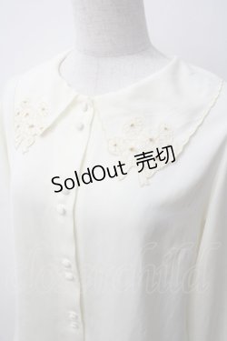 画像3: F i.n.t / ミニブーケ刺繍カットワーク衿ブラウス F アイボリー Y-25-05-14-021-CA-BL-SZ-ZY