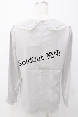 画像2: Fi.n.t / フリルリボンブラウス  グレー Y-25-05-14-023-CA-BL-AS-ZT455