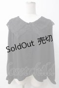 Ank Rouge / セーラーブラウス M 黒 Y-25-05-14-024-CA-BL-SZ-ZY