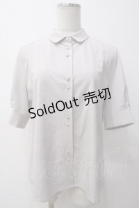 F i.n.t / リボンタイ付きスモールカラー5分袖シャツ F ラベンダー Y-25-05-14-028-CA-BL-SZ-ZY