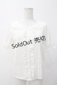 evelyn / フリルブラウス  白 Y-25-05-14-032-LO-BL-SZ-ZY
