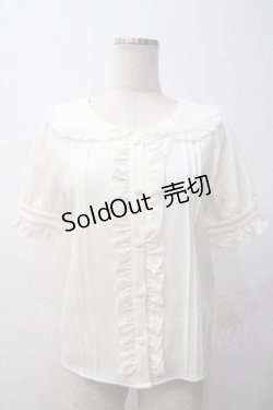 画像1: evelyn / フリルブラウス  白 Y-25-05-14-032-LO-BL-SZ-ZY