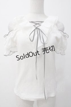 画像1: Secret Honey / オープンショルダーカットソー 2 白 Y-25-05-14-039-CA-TO-SZ-ZY
