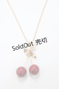 m petit by misako / AMサクランボネックレス  中赤 Y-25-05-16-006-LO-AC-SZ-ZY