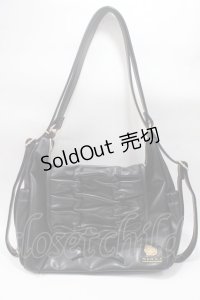 m petit by misako / AM*NIリボン3WAY バッグ  中黒 Y-25-05-16-053-LO-BG-SZ-ZY