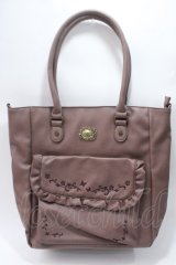 axes femme / 縦型ポケット付きA4トートバッグ  ピンク Y-25-05-16-054-AX-BG-SZ-ZT-K023