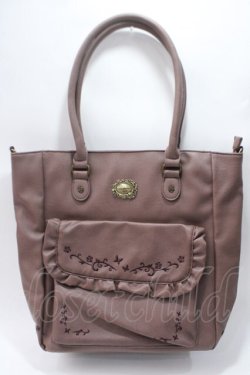 画像1: axes femme / 縦型ポケット付きA4トートバッグ  ピンク Y-25-05-16-054-AX-BG-SZ-ZY