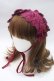 画像1: ATELIER PIERROT / Gothic Lattices Headdress  ワイン Y-25-05-16-057-EL-AC-SZ-ZY (1)