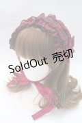 ATELIER PIERROT / レースフリルヘッドドレス  ボルドー Y-25-05-16-058-EL-AC-SZ-ZY