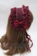 画像3: ATELIER PIERROT / レースフリルヘッドドレス  ボルドー Y-25-05-16-058-EL-AC-SZ-ZY (3)