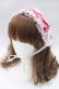 画像1: fancy doll / いちごギンガムチェックヘッドドレス  アカ Y-25-05-16-059-PU-AC-SZ-ZY (1)