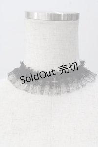 PUNK / クロスチャームレースチョーカー  黒 Y-25-05-16-008-PU-AC-SZ-ZY