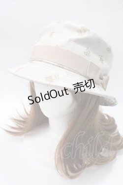 画像1: 【SALE】axes femme / ポークパイハット  生成り Y-25-05-16-067-AX-AC-SZ-ZT-K011