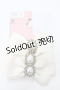 m petit by misako / AM3Pリボンクリップ  中白 Y-25-05-16-009-LO-AC-SZ-ZY