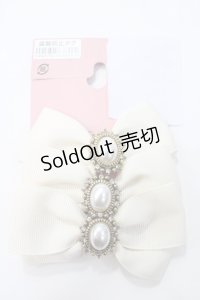 m petit by misako / AM3Pリボンクリップ  中白 Y-25-05-16-009-LO-AC-SZ-ZY