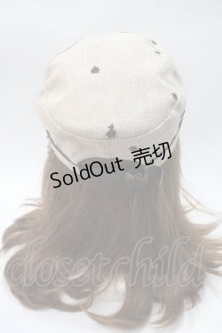 画像3: axes femme / 刺繍キャスケット  ベージュ Y-25-05-16-072-AX-AC-AS-ZT-K011