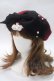 画像1: ATELIER PIERROT / おリボン薔薇ベレー帽  ボルドー Y-25-05-16-074-EL-AC-SZ-ZY (1)