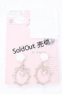 m petit by misako / ハートフレームイヤリング  中金 Y-25-05-16-011-LO-AC-SZ-ZY