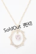 m petit by misako / AMフレームハートネックレス  中金 Y-25-05-16-012-LO-AC-SZ-ZY