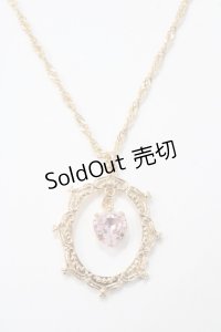 m petit by misako / AMフレームハートネックレス  中金 Y-25-05-16-012-LO-AC-SZ-ZY