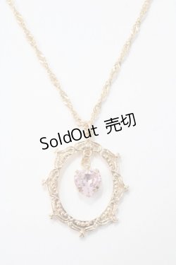 画像1: m petit by misako / AMフレームハートネックレス  中金 Y-25-05-16-012-LO-AC-SZ-ZY