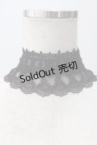 ATELIER PIERROT / 梯子レースチョーカー  黒 Y-25-05-16-078-EL-AC-SZ-ZY