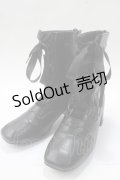 axes femme / レースアップギリーブーツ  黒 Y-25-05-16-088-AX-SK-SZ-ZY