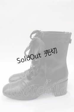 画像2: axes femme / レースアップギリーブーツ  黒 Y-25-05-16-088-AX-SK-SZ-ZY