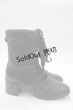 画像4: axes femme / レースアップギリーブーツ  黒 Y-25-05-16-088-AX-SK-SZ-ZY