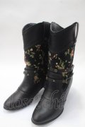 axes femme / ベルト付ミドルウエスタン M 黒 Y-25-05-16-092-AX-SH-SZ-ZY