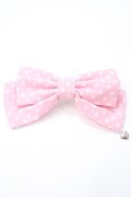 Angelic Pretty / ドットシフォンDollyバレッタ  ピンク Y-25-05-16-033-AP-AC-SZ-ZY