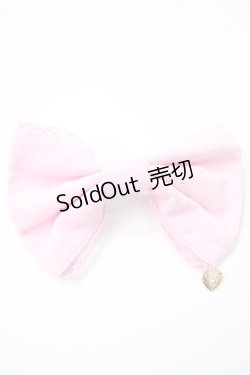 画像1: Angelic Pretty / Party Doll リボンバレッタ  ピンク Y-25-05-16-034-AP-AC-SZ-ZY