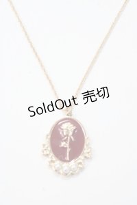 m petit by misako / AMフラワーネックレス  中赤 Y-25-05-16-004-LO-AC-SZ-ZY