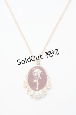 画像1: m petit by misako / AMフラワーネックレス  中赤 Y-25-05-16-004-LO-AC-SZ-ZY